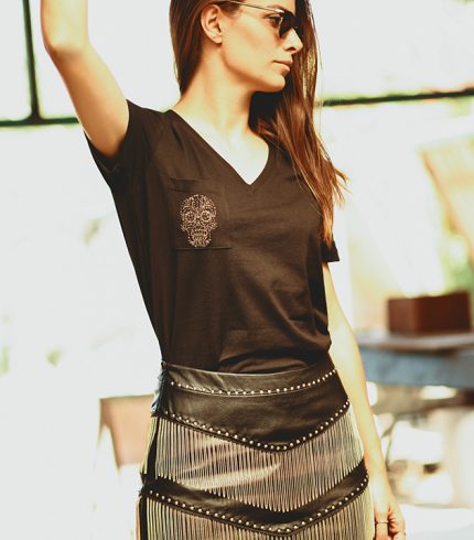 Kutu Kafa V Yaka T Shirt 2