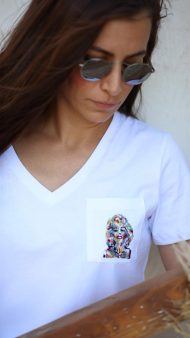 Marilyn Moore V Yaka T-Shirt - Görsel 5